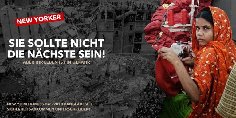 Die Clean Clothes Campaign ruft Unternehmen dazu auf den Bangladesch Accord 2018 zu unterzeichnen 1 New Yorker muss den Bangladesch Accord 2018 unterzeichnen Die Clean Clothes Campaign ruft Unternehmen dazu auf den Bangladesch Accord 2018 zu unterzeichnen Kampagne für Saubere Kleidung | Clean Clothes Campaign Germany