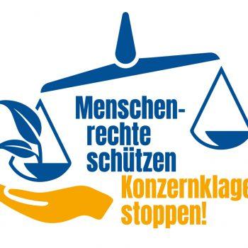 Menschenrechte schützen – Konzernklagen stoppen! 1 Logo StopISDS Menschenrechte schützen – Konzernklagen stoppen! Kampagne für Saubere Kleidung | Clean Clothes Campaign Germany
