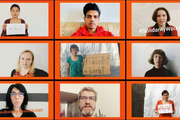 Im Gedenken an die Opfer von Rana Plaza: Sorgfaltspflicht wahrnehmen! 17 Soforthilfe jetzt soziale Absicherung und strukturelle Veraenderung fuer morgen Im Gedenken an die Opfer von Rana Plaza: Sorgfaltspflicht wahrnehmen! Kampagne für Saubere Kleidung | Clean Clothes Campaign Germany