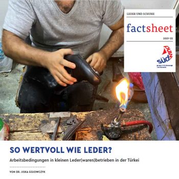 Türkei-Factsheet: So wertvoll wie Leder? 1 Factsheet So wertvoll wie Leder Suedwind Türkei-Factsheet: So wertvoll wie Leder? Kampagne für Saubere Kleidung | Clean Clothes Campaign Germany
