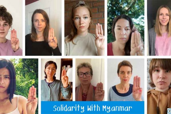 Auf Twitter: Solidarität mit Myanmar