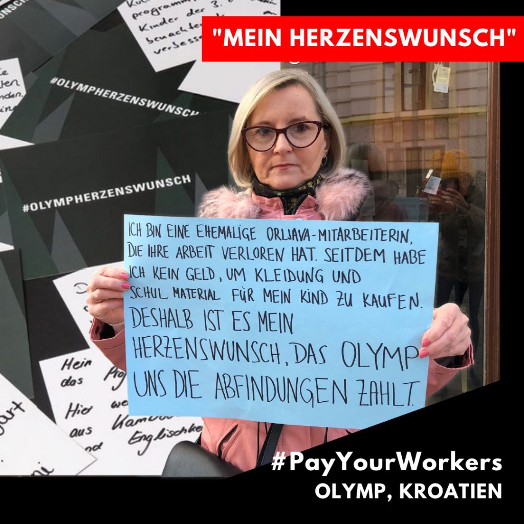 #OLYMPHerzenswunsch: Zeig deine Solidarität mit den Arbeiter*innen von Orljava! 2 CCC OLYMPHerzenswunsch 10 #OLYMPHerzenswunsch: Zeig deine Solidarität mit den Arbeiter*innen von Orljava! Kampagne für Saubere Kleidung | Clean Clothes Campaign Germany
