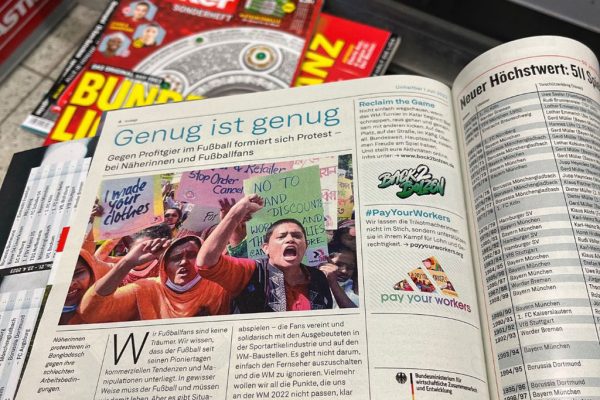 “Unhaltbar” 8 Kicker Beilage CIR “Unhaltbar” Kampagne für Saubere Kleidung | Clean Clothes Campaign Germany