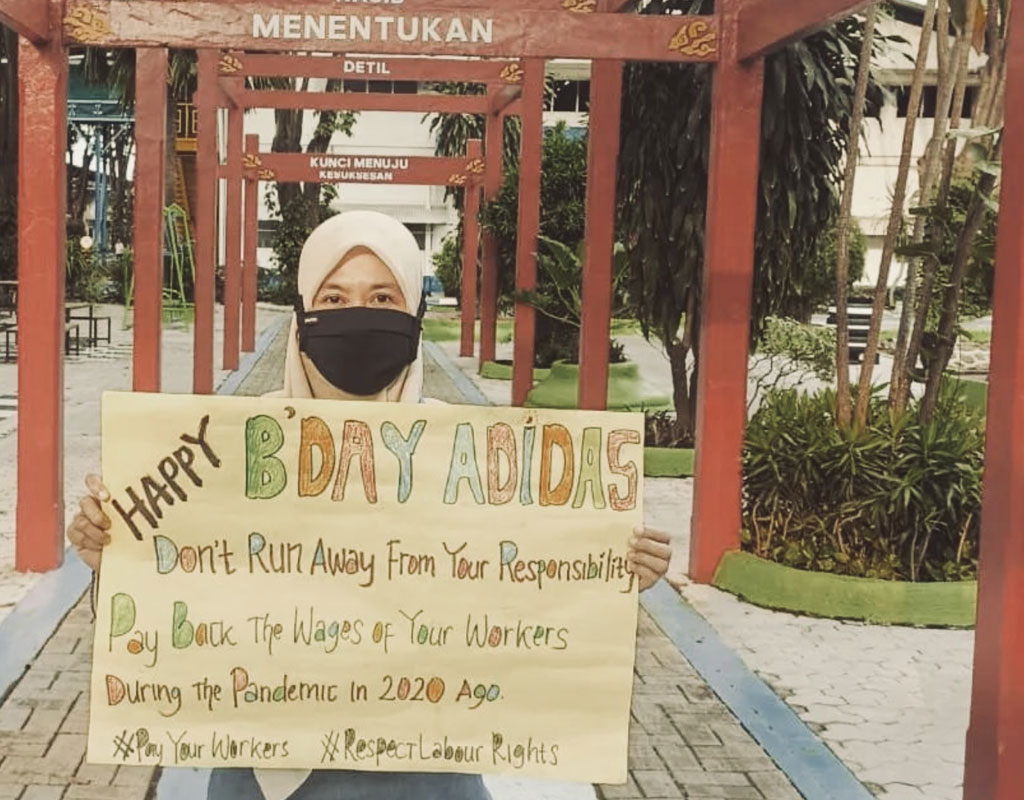 202208 adidas Indonesien adidas, es reicht! Kampagne für Saubere Kleidung | Clean Clothes Campaign Germany