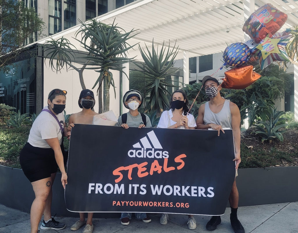 202208 adidas Los Angeles U adidas, es reicht! Kampagne für Saubere Kleidung | Clean Clothes Campaign Germany