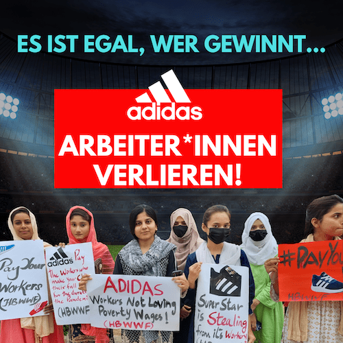 FIFIA adias 2 Wer auch immer die WM gewinnt, adidas’ Arbeiter*innen verlieren Kampagne für Saubere Kleidung | Clean Clothes Campaign Germany