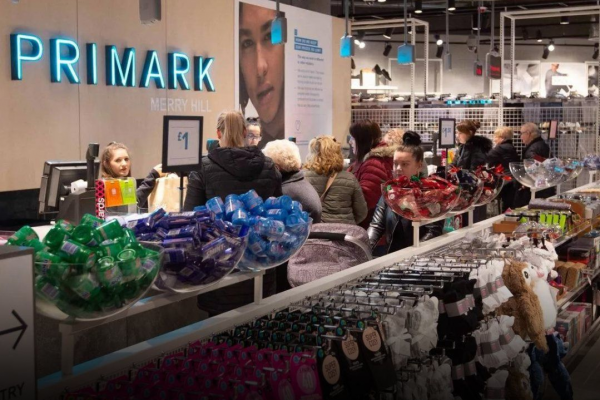 Foto von einer Kasse der Fast Fashionkette Primark