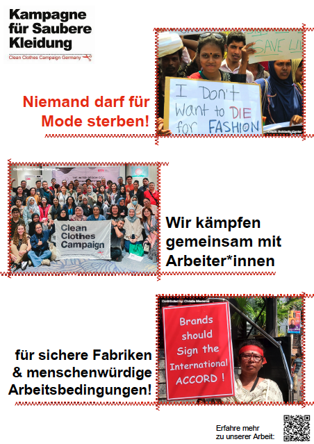 Plakat zu Arbeitsrechten