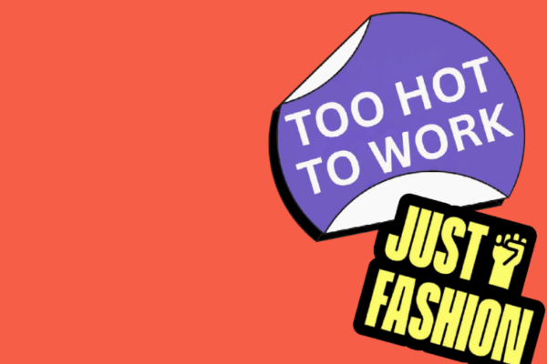 Hitzestress in der Modebranche 1 Grafik mit rotem Hintergrund